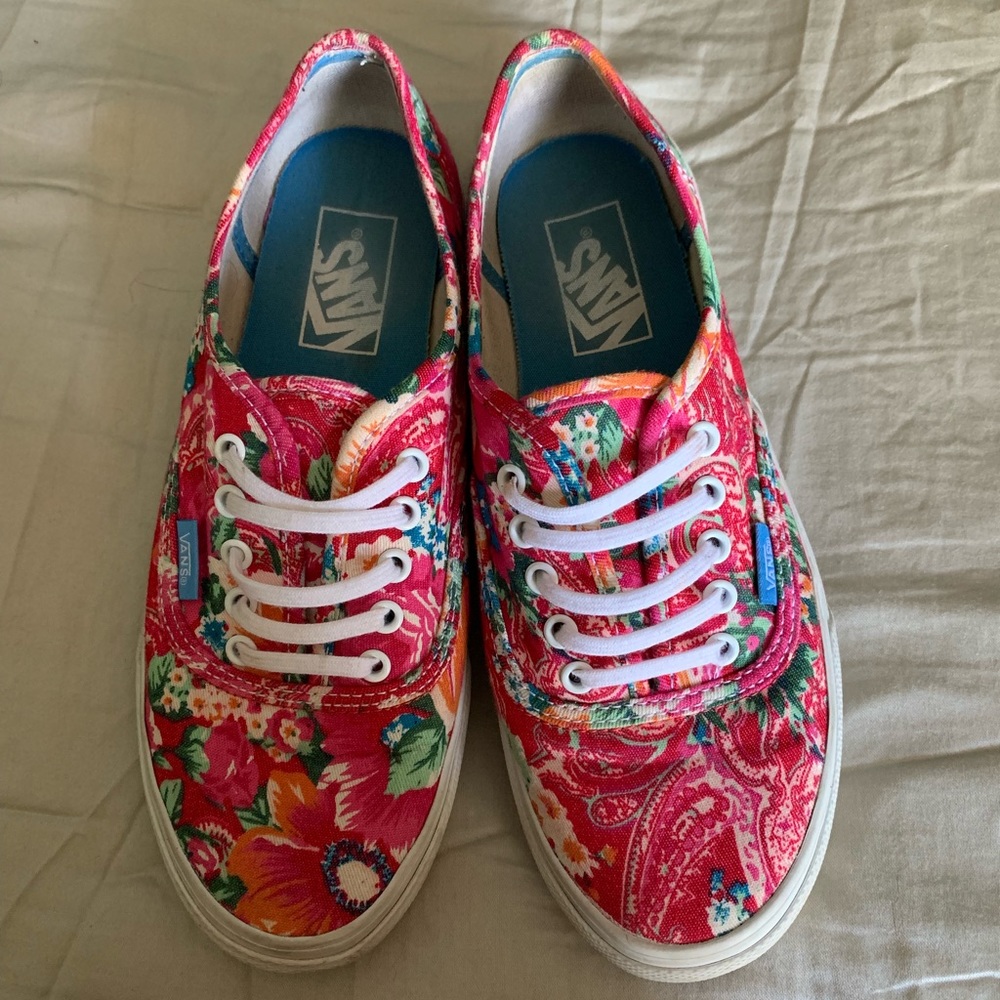 Floral vans woman 7.5